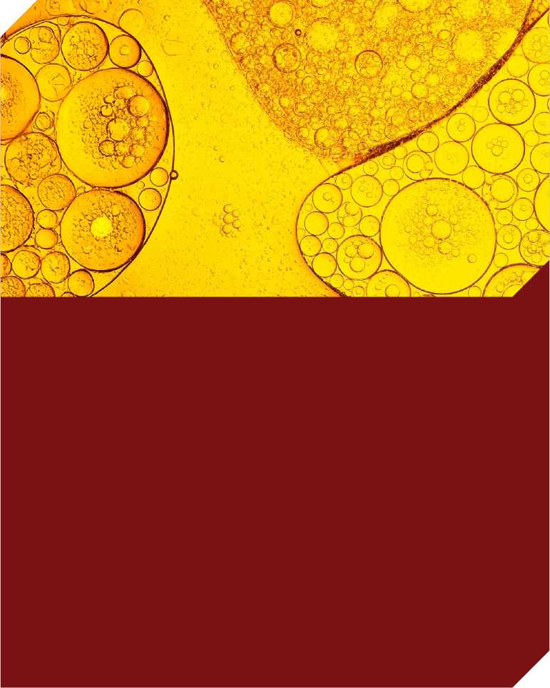 yellow liquid bubbling